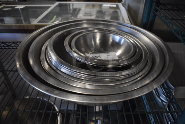 16 Various Metal Bowls. Includes 7.5x7.5x2. 16 Times Your Bid! - Image 1 of 3
