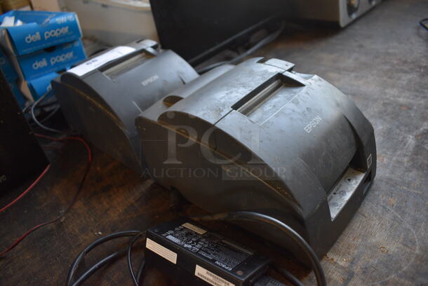 2 Epson Model M188B Receipt Printers. 6.5x9.5x5.5. 2 Times Your Bid! - Image 2 of 6