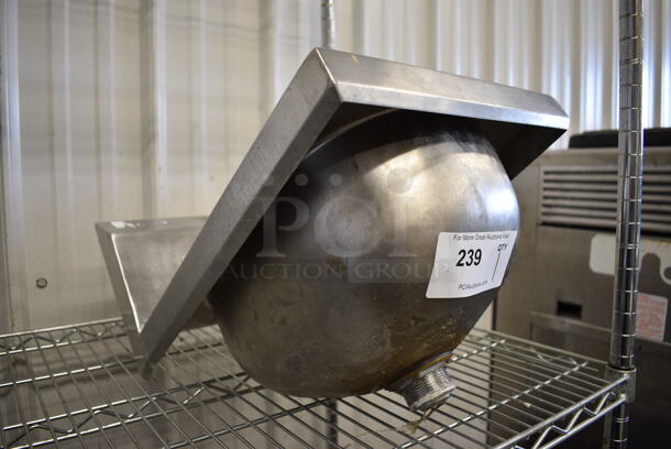 Stainless Steel Single Bay Wall Mount Sink. 12x18x15 - Image 4 of 4