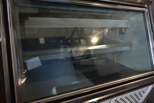 Leader CDL48 S/C Metal Commercial Floor Style Deli Display Case Merchandiser. 115 Volts, 1 Phase. Tested and Powers On But Does Not Get Cold
 - Image 4 of 6