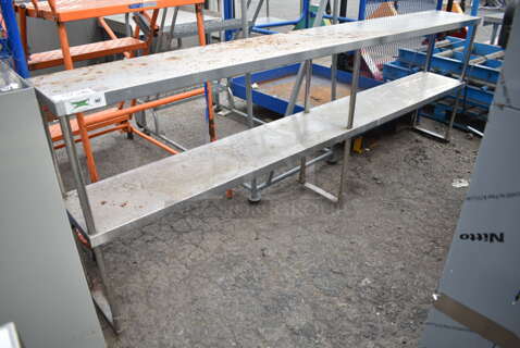 Regency 600DOS1296 Stainless Steel Commercial 2 Tier Over Shelf. 