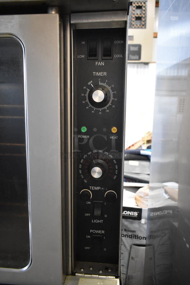 2 Patriot PT-COE Stainless Steel Commercial Electric Powered Full Size Convection Ovens w/ View Through Doors, Metal Oven Racks and Thermostatic Controls on Commercial Casters. 208 Volts, 3 Phase. 2 Times Your Bid! - Image 4 of 8