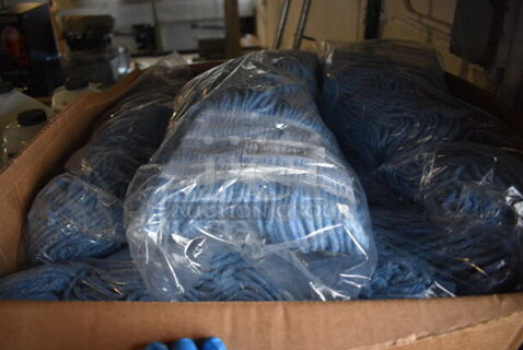 12 BRAND NEW IN BOX! Rubbermaid Blue Mop Heads. 12 Times Your Bid!