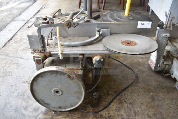 Metal Commercial Countertop Meat Slicer Stacker. For Parts. 42x36x25. Tested and Powers On But Parts Do Not Move