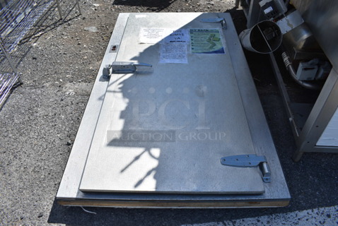 Metal Walk In Box Door and Frame. 46x6x82.5
