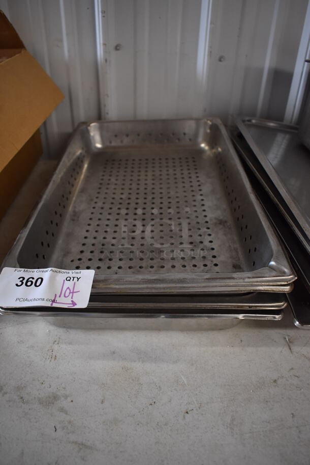 ALL ONE MONEY! Lot of Various Metal Items Including Cylindrical Drop In Bins and Stainless Steel Drop In Bins - Image 2 of 9