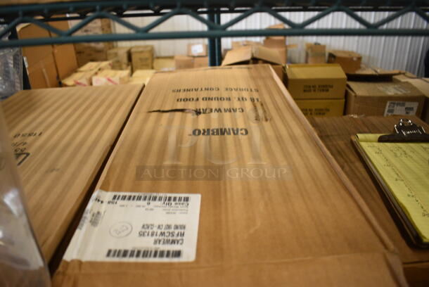 6 BRAND NEW IN BOX! Cambro Clear Poly 18 Quart Containers. 14x12.5x12. 6 Times Your Bid! - Image 3 of 3