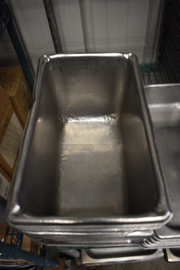 9 Stainless Steel 1/4 Size Drop In Bins. 1/4x6. 9 Times Your Bid! - Image 3 of 3