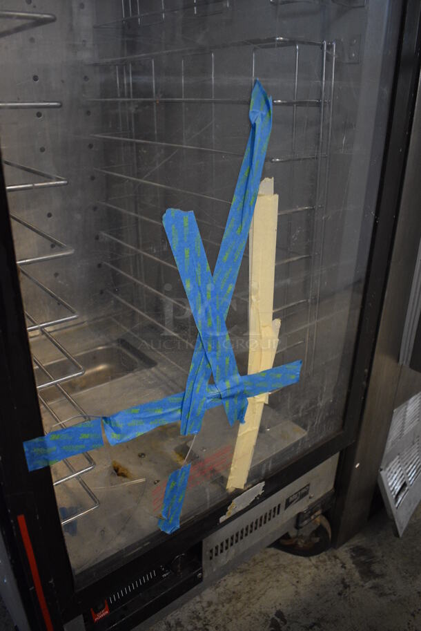 Metro Metal Commercial Single Door Warming Cabinet on Commercial Casters. See Pictures for Door Damage. 25x32x74.5. Tested and Working! - Image 2 of 6