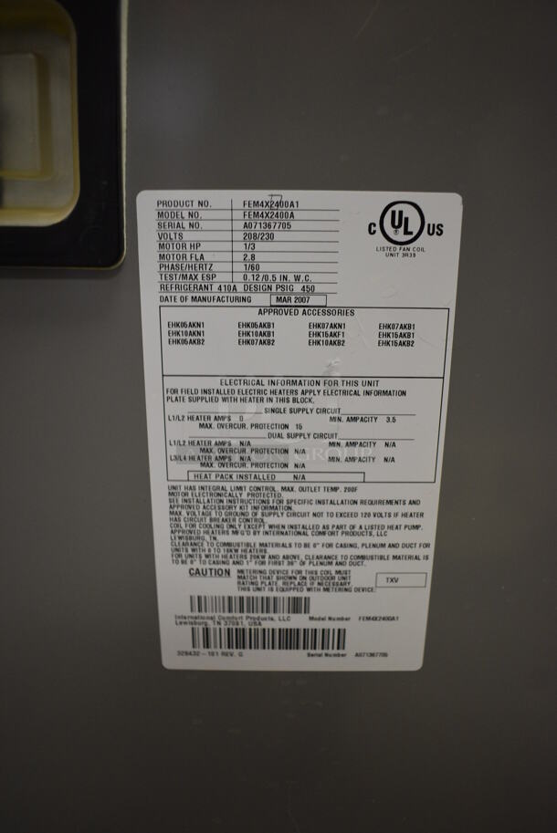 Arcoaire FEM4X2400A1 Air Handler (Main Building)  - Image 2 of 8