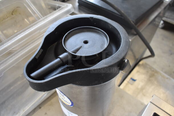 Chrome Finish Air Pot. No Lid. 6x7x13 - Image 3 of 3