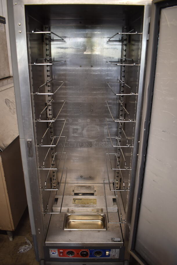 2016 Metro C539-CFU-U-GY Commercial 
Gray Heated Holding And Proofing Cabinet With Clear Door And Pan Racks.  120V. Tested and Working! - Image 4 of 5