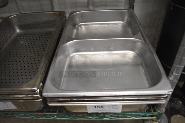 ALL ONE MONEY! Lot of 5 Various Stainless Steel Drop In Bins. Includes 1/1x4 - Image 5 of 5