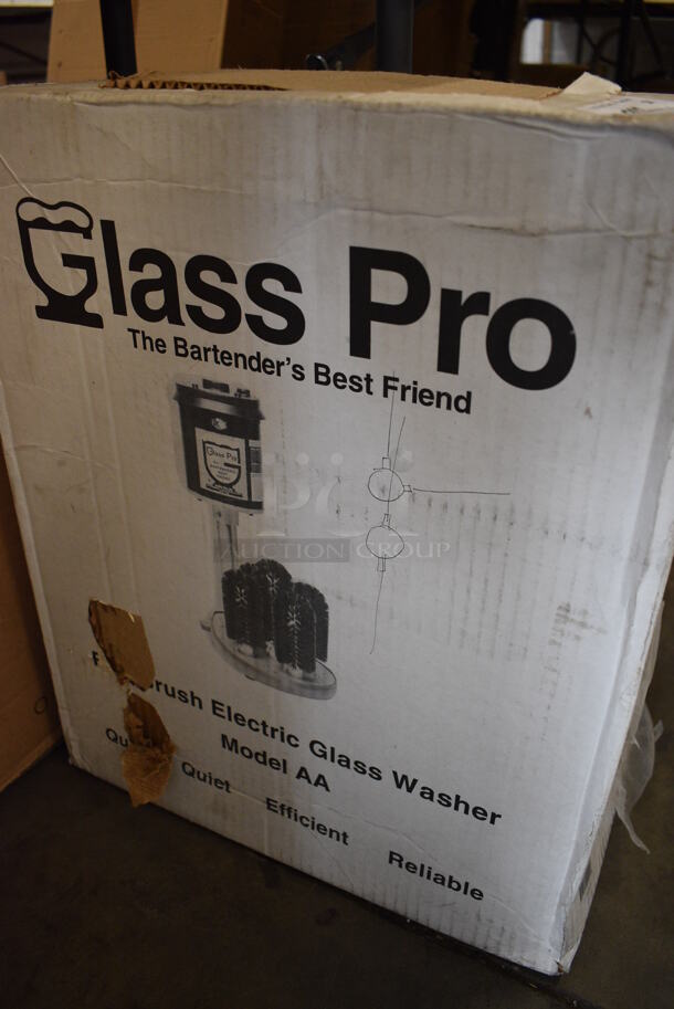 BRAND NEW IN BOX! Glass Pro Model AA Stainless Steel Commercial Countertop Electric Powered Glass Washer. 9x13x18 - Image 4 of 5