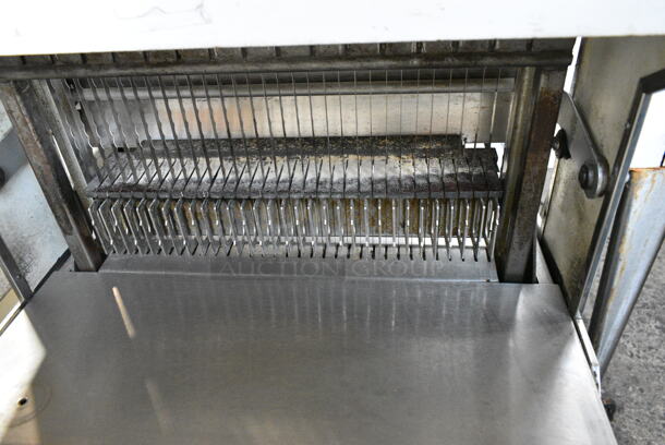 Oliver 777 Metal Commercial Floor Style Bread Loaf Slicer. 115 Volts, 1 Phase. Tested and Does Not Power On - Image 4 of 5