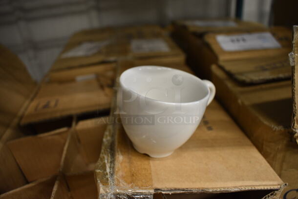 38 BRAND NEW IN BOX! White Ceramic Mugs. 3.5x2.5x2.5. 38 Times Your Bid! - Image 2 of 3