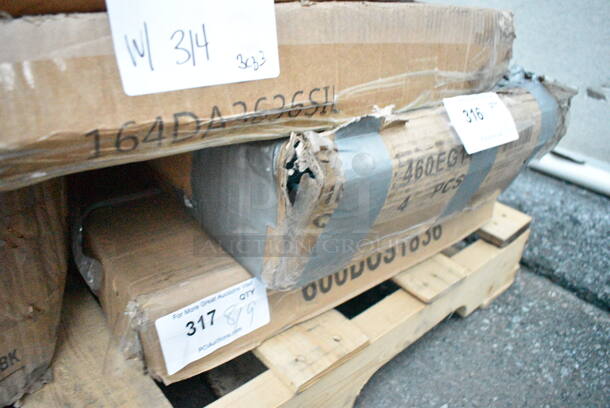 Box of 4 BRAND NEW SCRATCH AND DENT! Regency 460EG1442 14" x 42" NSF Green Epoxy Wire Shelf. May Be Missing Pieces.  - Image 2 of 3