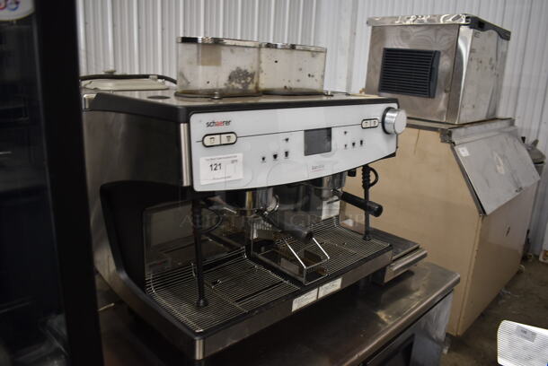 2018 Schaerer M 03 Commercial Stainless Steel Electric Countertop 2 Group Barista Espresso Machine w/ Drawer. 208/240V.  - Image 2 of 6