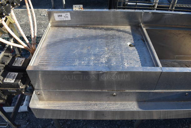 Stainless Steel Wash Station w/ Drain Board, Ice Bin, Sink, Faucet, Handles and Speedwell. 66x23x33. Bay 14.5x10x6 - Image 2 of 8