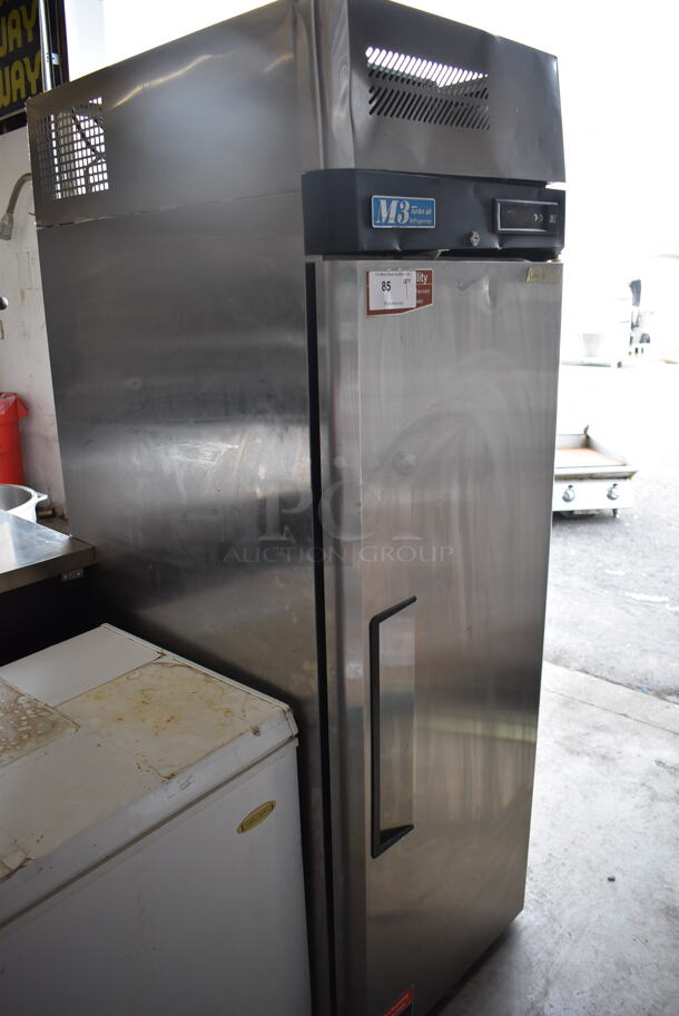 Turbo Air M3R19-1 Stainless Steel Commercial Single Door Reach In Cooler. 115 Volts, 1 Phase. 25x32x73. Tested and Powers On But Does Not Get Cold - Image 3 of 5
