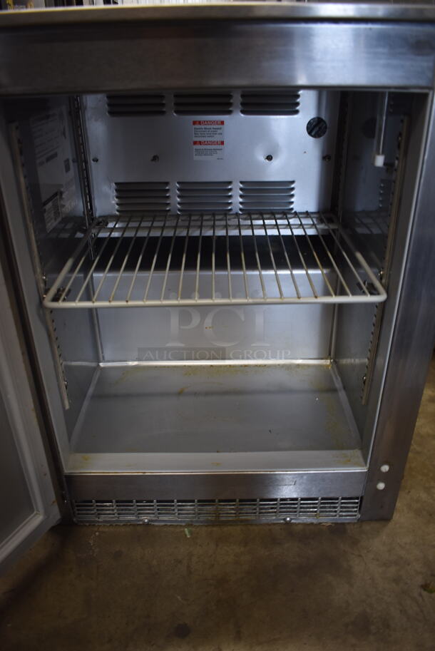 Beverage-Air UCR20Y-141 Commercial Stainless Steel Undercounter Cooler With Polycoated Shelf. 115V, 1 Phase. Tested and Working! - Image 4 of 5