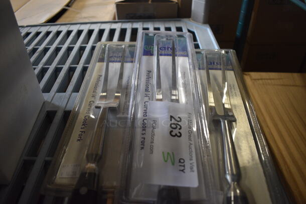 3 BRAND NEW! Update Stainless Steel Steak Forks. 14". 3 Times Your Bid! - Image 2 of 2