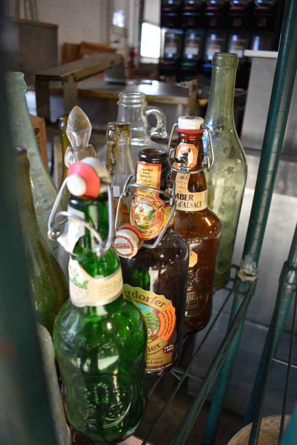 13 Various Bottles and Glasses. Includes 2.5x2.5x7.5. 13 Times Your Bid! - Image 2 of 3