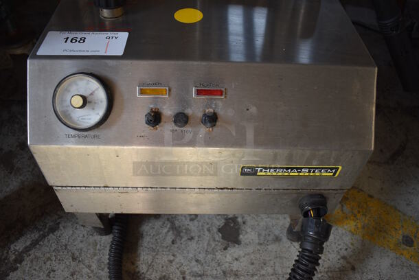 Therma-steem Therma-steem 1.5 Stainless Steel Commercial Vapor Steam Steamer. 110 Volts, 1 Phase. 22x16x43. Cannot Test - Unit Trips Breaker - Image 3 of 7
