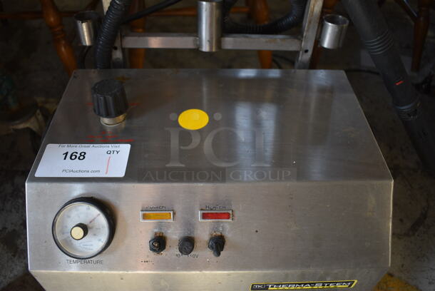 Therma-steem Therma-steem 1.5 Stainless Steel Commercial Vapor Steam Steamer. 110 Volts, 1 Phase. 22x16x43. Cannot Test - Unit Trips Breaker - Image 4 of 7