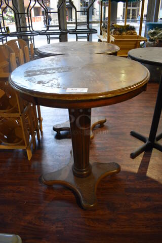 2 Wooden Bar Height Tables. 36x36x43. 2 Times Your Bid! (lounge)