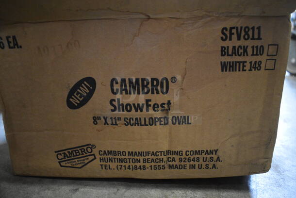 ALL ONE MONEY! Lot of Cambro Black Poly Oval Bowls! 11x8x2 - Image 4 of 4