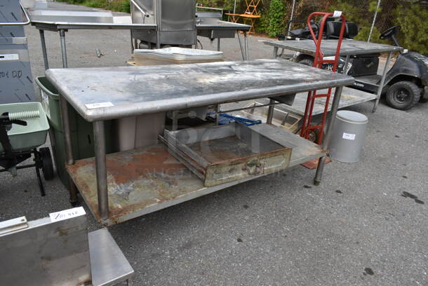 Stainless Steel Table w/ Metal Under Shelf. - Image 2 of 5