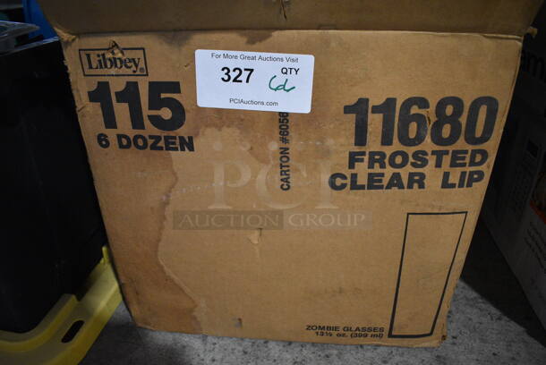 66 BRAND NEW IN BOX! Libbey Frosted Beverage Glasses. 2.5x2.5x7. 66 Times Your Bid! - Image 3 of 3