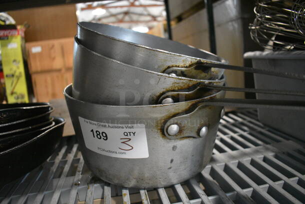 3 Various Metal Sauce Pans. Includes 17x9.5x5. 3 Times Your Bid! - Image 3 of 3