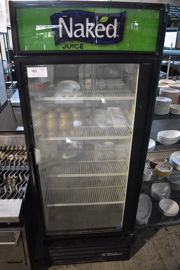 2010 True GDM-26 ENERGY STAR Metal Commercial Single Door Reach In Cooler Merchandiser w/ Poly Coated Racks. 115 Volts, 1 Phase. 30x30x79. Tested and Working!