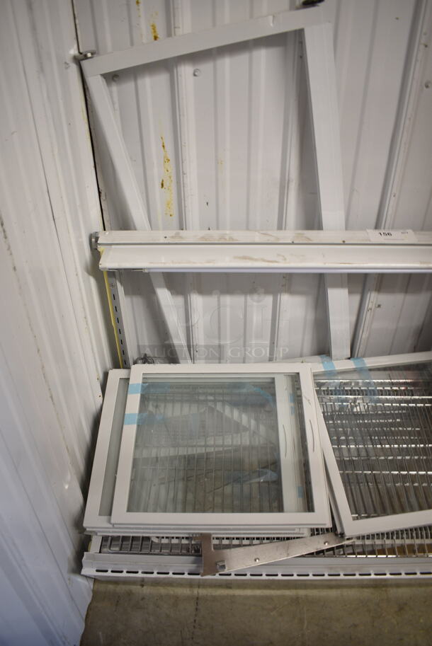 BRAND NEW SCRATCH AND DENT! White Metal Deli Display Case Merchandiser. See Pictures For Damage.  - Image 3 of 9