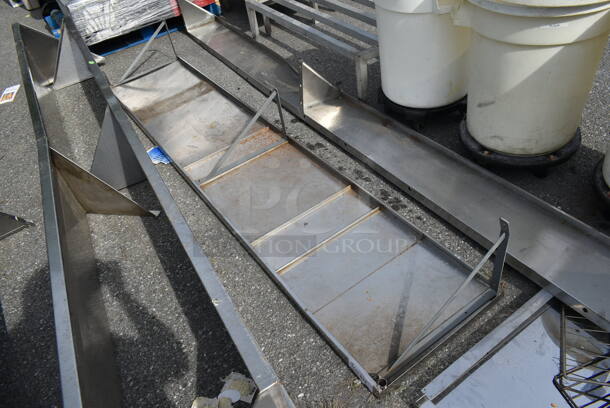 Stainless Steel Commercial Wall Mount Shelf. - Image 1 of 4