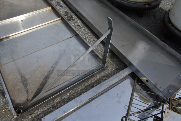 Stainless Steel Commercial Wall Mount Shelf. - Image 2 of 4