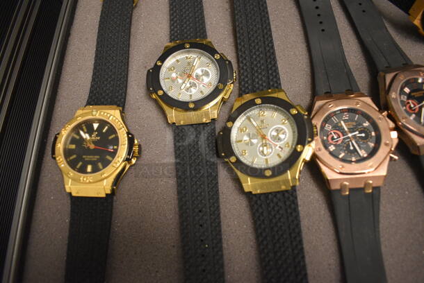 12 Replica Watches in NEW Winchester Case. 12 Times Your Bid! - Image 4 of 10