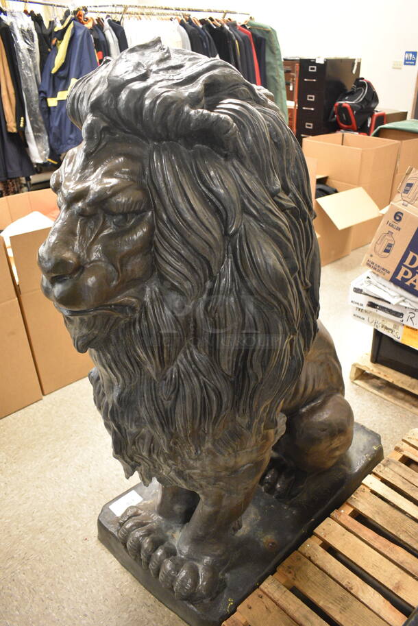 Bronze Lion Statue Signed by A. Barye 1832.  - Image 2 of 5
