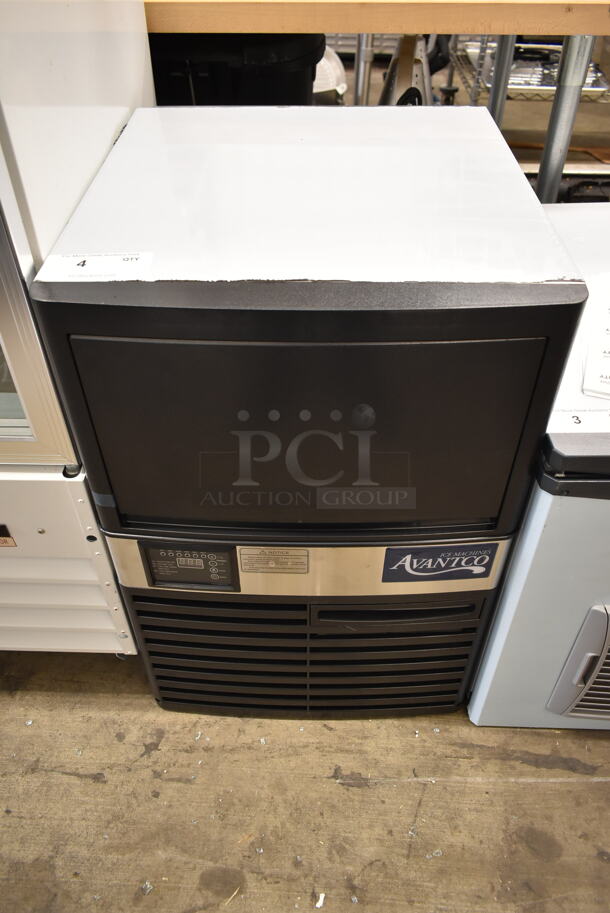 BRAND NEW SCRATCH AND DENT! 2023 Avantco 194UCF120A Stainless Steel Commercial Self Contained Ice Machine. 115 Volts, 1 Phase.  - Image 1 of 7