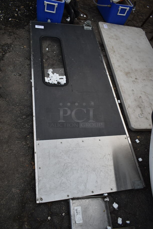 Metal Commercial Swinging Kitchen Door. - Image 2 of 3