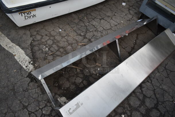 Stainless Steel Commercial Wall Mount Shelf. - Image 2 of 2