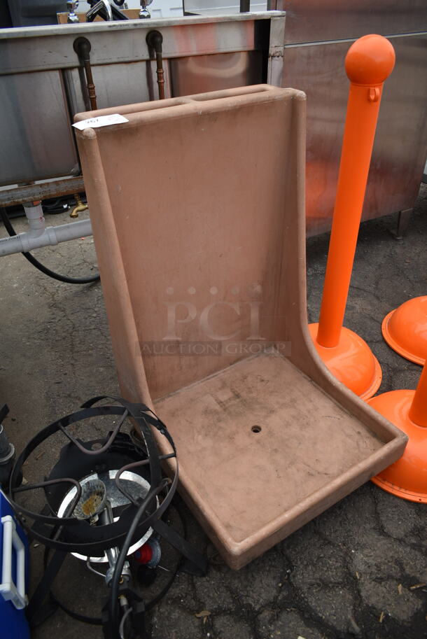 Tan Poly Cart on Commercial Casters. - Image 2 of 3