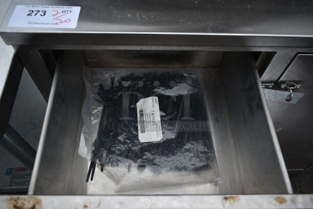 Stainless Steel Commercial Counter w/ 3 Cabinets and 3 Drawers. - Image 8 of 11