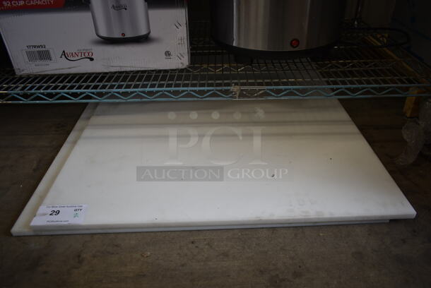 2 BRAND NEW! White Cutting Boards. 2 Times Your Bid!