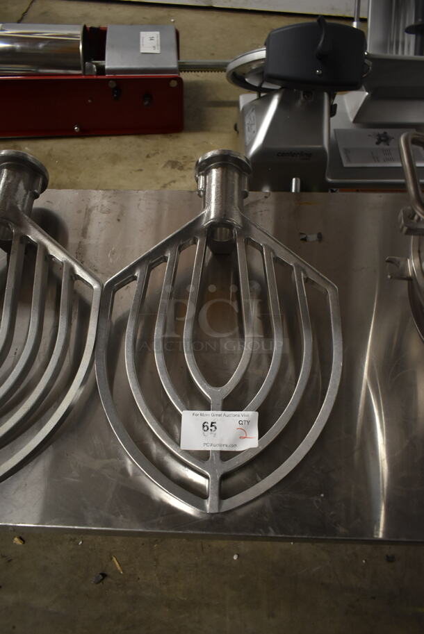 2 BRAND NEW SCRATCH AND DENT! Hobart BBEATER-HL80 Legacy Aluminum Flat Beater for 80 Qt. Bowls. 2 Times Your Bid! - Image 3 of 6