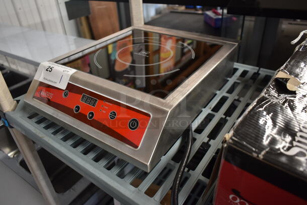 BRAND NEW SCRATCH AND DENT! 2023 Avantco 177IC3500 Stainless Steel Commercial Countertop Electric Powered Single Burner Induction Range. 208-240 Volts, 1 Phase. - Image 2 of 7