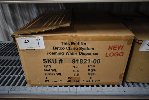 Box of 12 BRAND NEW! Betco Clario Foaming White Soap Dispensers. - Image 2 of 5