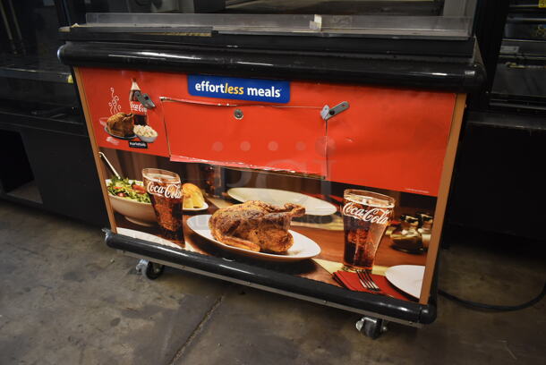 Custom Deli's Inc Metal Commercial 2 Tier Warming Display Case on Commercial Casters. 120-208 Volts, 1 Phase. - Image 3 of 7